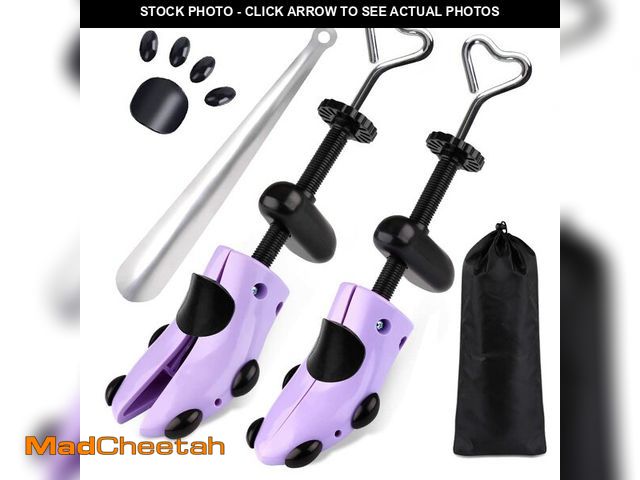 Lot 74-14302110 - Shoe Stretcher Women, Plastic Pair of 4-way Adjustable Shoe Expander Shoe Tree Widener for Wide Feet...