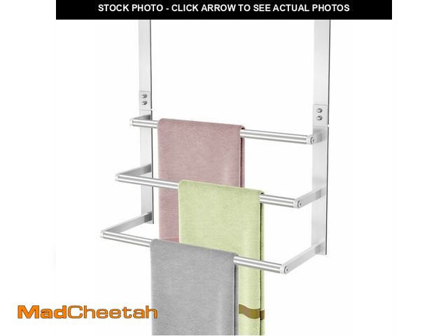 Lot 74-14263342 - 16Inch Over The Door Towel Rack, VOTZAAQ Stainless Steel Over Door Towel Holder, Door Towel Hanger w...