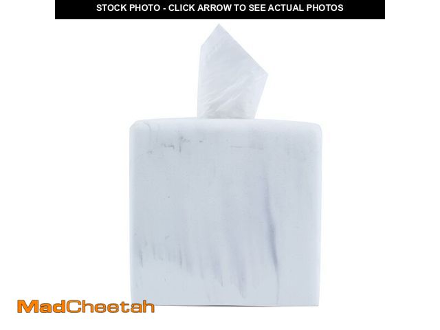 Lot 74-13772046 - Hymmah Modern Square Tissue Box Cover Holder,Bathroom Accessories Decor Unique Design Tissue Box Cov...