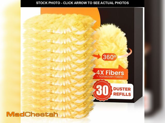 Lot 74-13621182 - 30 Count Heavy Duty Duster Refills for Swiffer, Multisurface 360ÃÂ° Larger Size Dusters with 4X Mic...