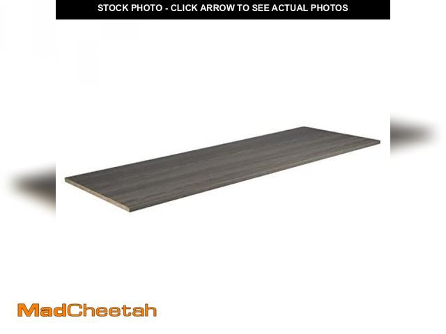 Lot 74-12510022 - ClosetMaid SuiteSymphony Wood Top Closet Shelf, 48-Inch Wide, Graphite Grey - UNUSED