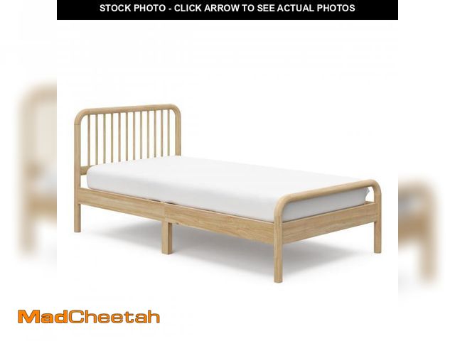 Lot 74-12105133 - Storkcraft Next Porto Twin Bed (Natural) Ã¢â¬â GREENGUARD Gold Certified Fits Standard Twin Mattr...