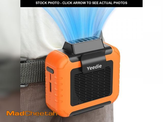 Lot 74-12053433 - Yeedie Portable Mini Waist Fan Rechargeable with 23H Working Time, 6200 RPM Strong Airflow, 3 Speed ...