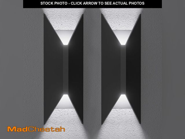 Lot 74-14213108 - rosykite 22W Dimmable LED Outdoor Wall Sconce,Modern Up Down Porch Lights 2700K 3000K 3500K 4000K 50...