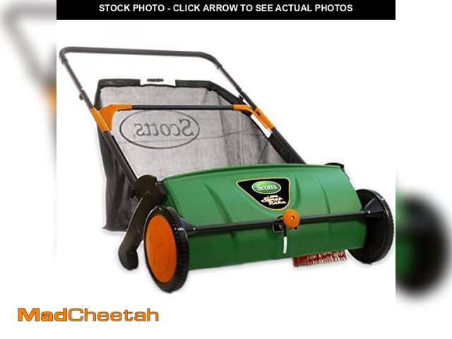 Lot 74-12508803 - Scotts Outdoor Power Tools LSW70026S 26-Inch Push Lawn Sweeper, Black/Green - UNUSED
