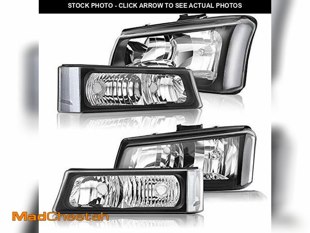 Lot 74-12664528 - Nilight Headlight Assembly for 2003 2004 2005 2006 Chevy Silverado Avalanche 1500 1500HD 2500 2500HD...