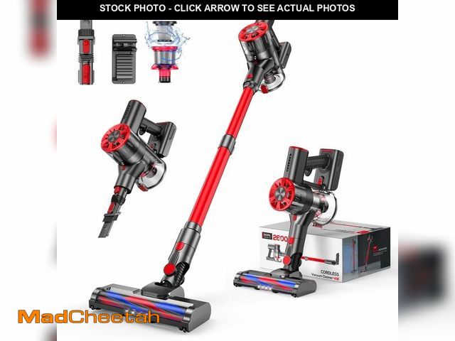 Lot 74-12699576 - Comvtu Cordless Vacuum Cleaner for Home, 80,000PRM Powerful 4 in 1 Lightweight Stick Vacuum with 2 A...