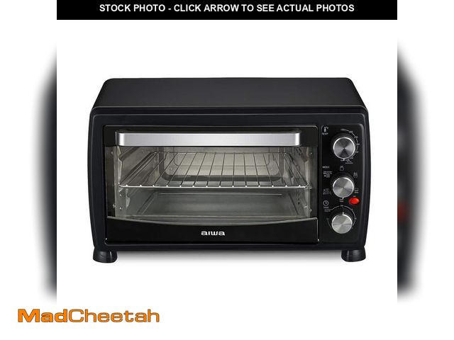Lot 74-14289659 - AIWA 1400-Watt Black Toaster Oven, 5 Modes Air Fryer Bake Toast Cook, Temperature Control, 60 Min Ti...