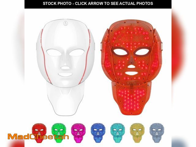 Lot 74-14212904 - Red Light Therapy Mask for Face and Neck, Cordless LED Facial Mask for face Light Therapy with 850nm...