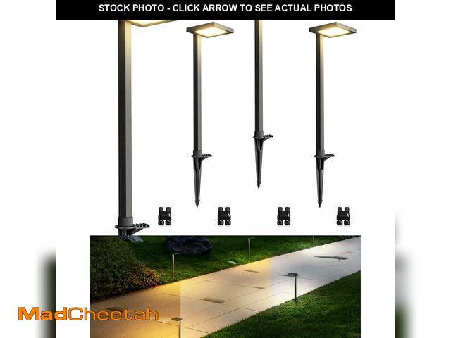 Lot 74-12978241 - SUNVIE 3CCT Low Voltage Pathway Lights Wired Pathway Lights Outdoor 5W 3000K Anti Glare LED Low Volt...