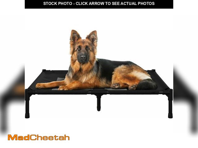 Lot 74-12664562 - PETMAKER Elevated Dog Bed - 36x30-Inch Portable Pet Bed with Non-Slip Feet - Indoor/Outdoor Dog Cot ...