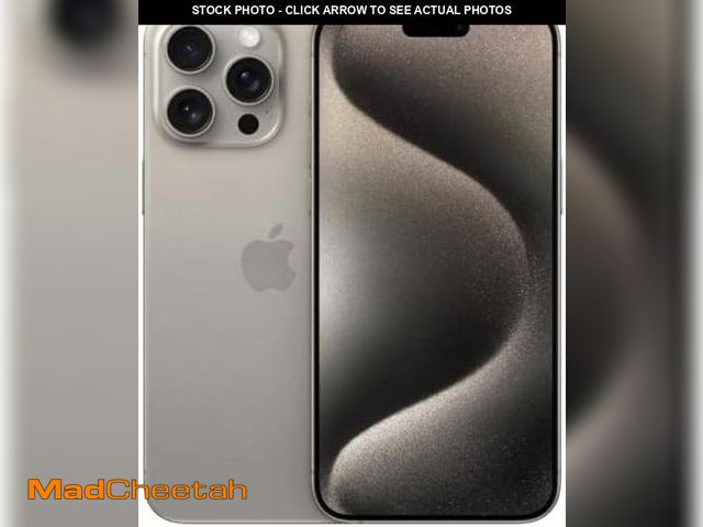Lot 74-11974689 - Apple iPhone 15 Pro Max, 512GB, Natural Titanium - Unlocked (Renewed Premium) - USED