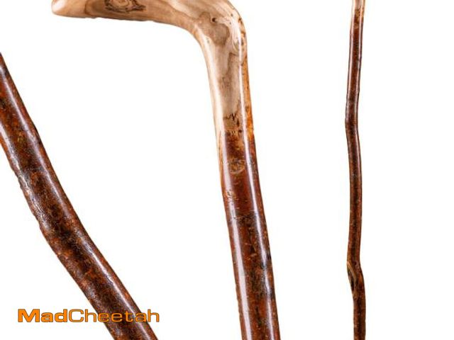 Lot 74-12137548 - Brazos Rustic Wood Walking Cane, Hardwood, Knob Root Style Handle, for Men &amp; Women, Made in the ...