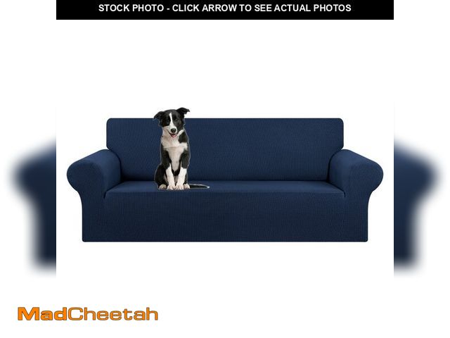 Lot 74-14335956 - KEKUOU Stretch Oversized Sofa Slipcover 1 Piece Couch Sofa Cover (94"-110") Furniture Protector 4 Se...