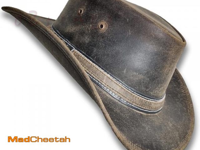 Lot 74-12311314 - Oztrala HAT Leather Australian Oiled Outback Aussie Western Cowboy Men Women Bushman HL31 Khaki - US...