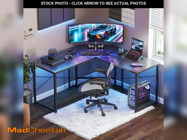 Lot 74-14435603 - Casacomoda Computer Desk L Shaped, 51 Inch Reversible L Shaped Desk, Gaming Desk, Home Office Desk, ...