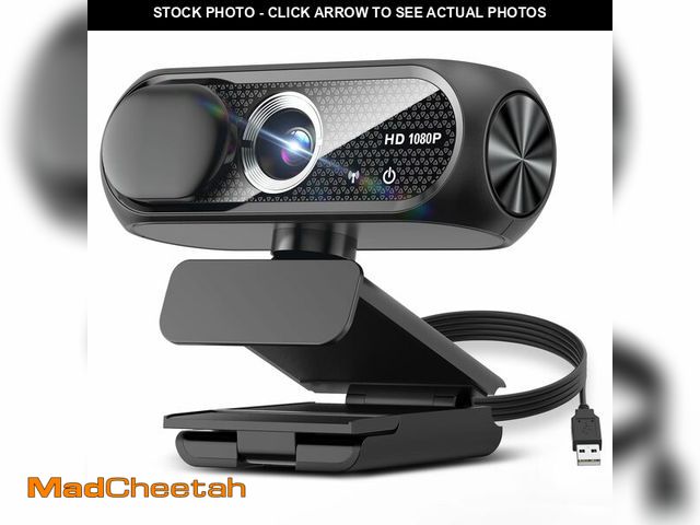Lot 74-13574429 - Shcngqio 1080P HD Webcam with Microphone, Noise Cancellation, Privacy Cover, Wide-Angle Lens, Auto L...