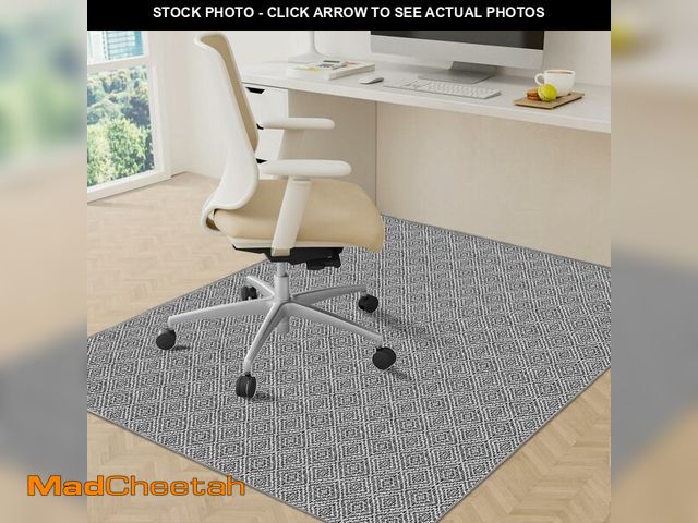 Lot 74-14347958 - KMAT Office Chair Mat, 46x60in Heavy Duty Hardwood/Tile Floor Protector, Floor Mat Computer Desk Mat...