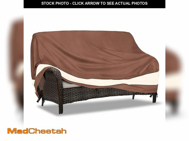 Lot 74-12459274 - Sobana 2-Seater Patio Sofa Covers, Outdoor Couch Cover Fits up to 58" W x 32.5" D x 31" H, Heavy Dut...