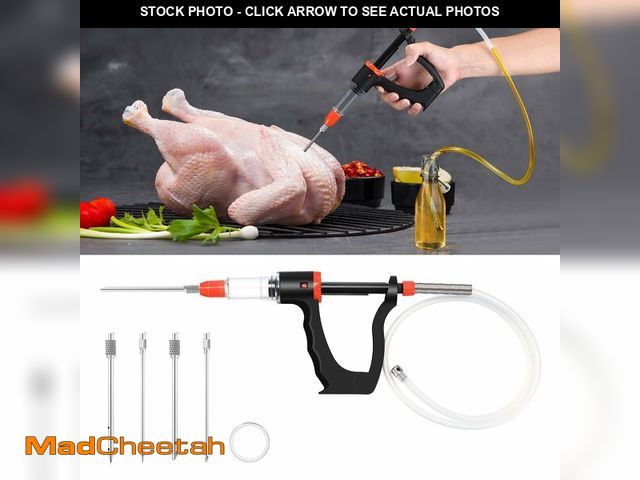 Lot 74-13624087 - Dreyoo Marinade Injector Syringe for Smoking, Meat Injector Syringe with 3 Flow Settings, 4 Precisio...