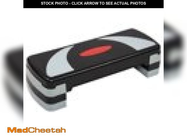 Lot 74-12481422 - Everyday Essentials Adjustable Workout Aerobic Stepper Step Platform Trainer, 4 Removable Raisers - ...