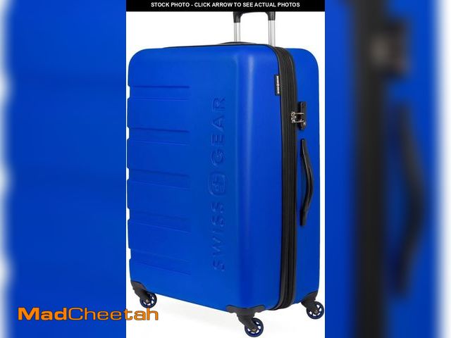 Lot 74-12167881 - SwissGear 7366 Hardside Expandable Luggage with Spinner Wheels, Cobalt, Checked-Large 27-Inch - USED