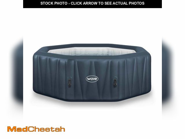 Lot 74-14253841 - Wave Aegean 6-Person Inflatable Hot Tub | Integrated Eco Heater | 130 Aquajet Massage System | Anti-...