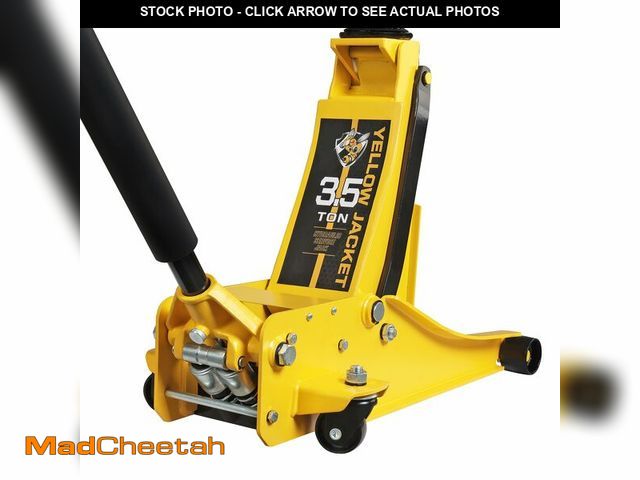 Lot 74-12568095 - YELLOW JACKET 3.5 Ton Low Profile Floor Jack Quickly Lift Hydraulic Car Jack with Dual Pumps, 7700 l...