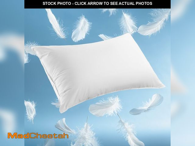 Lot 74-13573886 - REDASW Hungarian White Goose Down Pillows King Size 80% Goose Down 20% Goose Feather 1050 Fill Power...