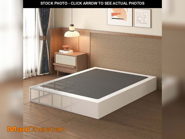 Lot 74-12800623 - Lutown-Teen 10 Inch California King Box Spring High Profile, Heavy Duty Metal Cali King Box Spring B...