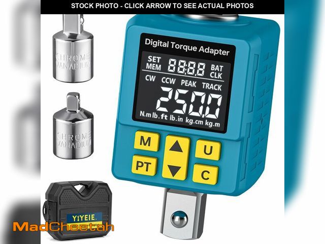 Lot 74-14154234 - Upgrade Digital Torque Adapter, (ÃÂ±1% Accuracy, 12.5-250Ft-lb), 1/2" Digital Torque Wrench Adapter...