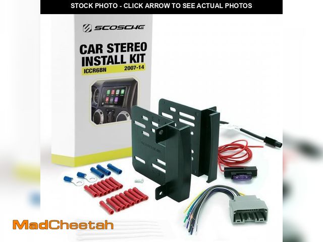 Lot 74-12312614 - Scosche ICCR6BN Double DIN Radio Installation Dash Kit Compatible with Select 2007-2020 Chrysler, Do...