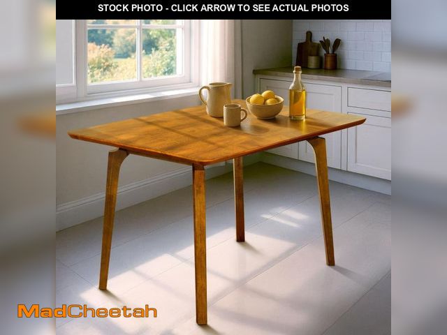 Lot 74-12165364 - Acacia Verve 48" Solid Wood Dining Table for 4, Rectangular Acacia Wood Kitchen Table, Modern Farmho...