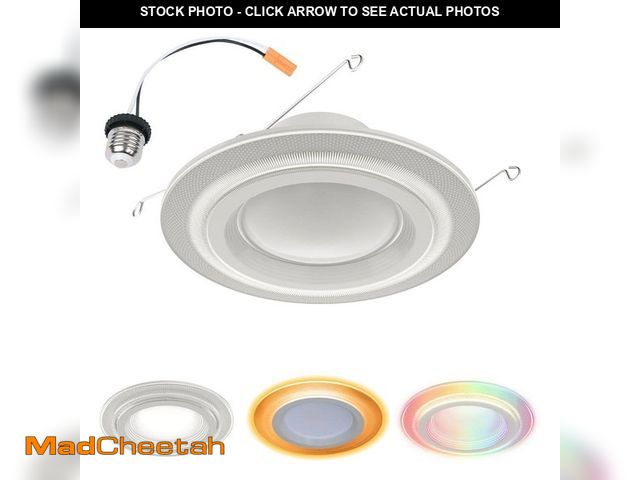 Lot 74-14362583 - HALO RL Dual Zone 5/6 in. Smart WiFi Recessed LED Trim Connected by WiZ Pro - UNUSED