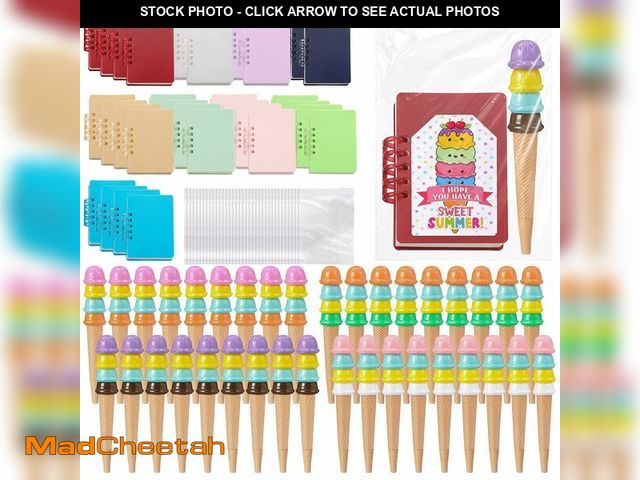 Lot 74-14150145 - Marspark 36 Sets End of Year Gift for Student Summer Graduation Supplies Includes 36 Ice Cream Cone ...