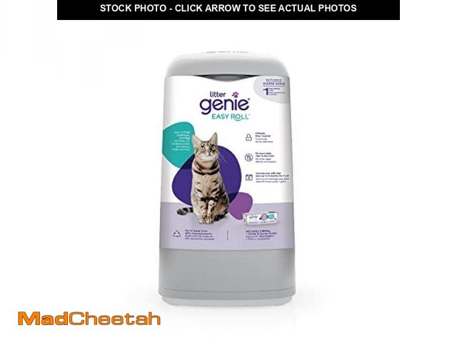 Lot 74-12510315 - (MISSING BAGS) Litter Genie Easy Roll Pail | Cat Litter Box Waste Disposal System for Odor Control |...
