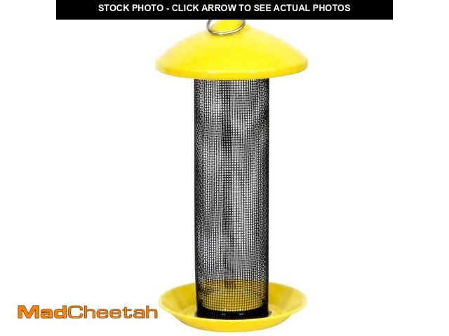 Lot 74-14243152 - Yellow Metal Screen Finch Feeder-1.6 lb. Capacity - UNUSED