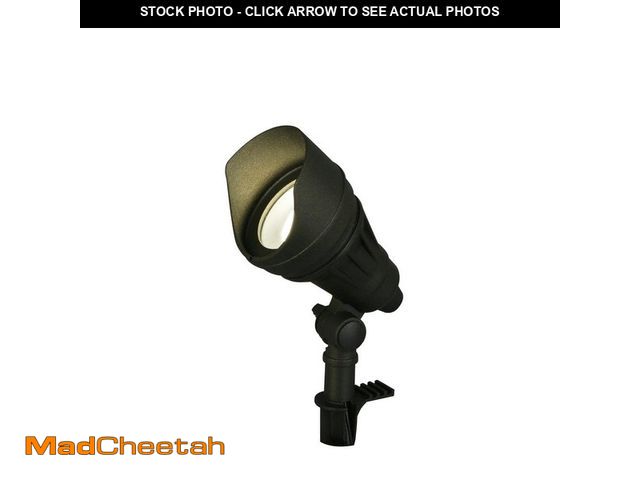 Lot 74-12559123 - Hampton Bay 540 Lumen Low Voltage Millennium Black Adjustable Light Color Integrated LED Outdoor Lan...