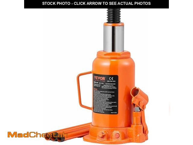Lot 74-13794365 - VEVOR Hydraulic Bottle Jack, 20 Ton/44092 LBS All Welded Bottle Jack, 7.5-14 inch Lifting Range, wit...