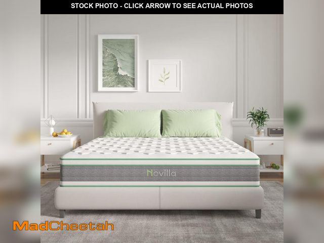 Lot 74-12166141 - Novilla Full Size Mattress, 10 Inch Hybrid Mattress in a Box, Individually Wrapped Pocket Coils Inne...