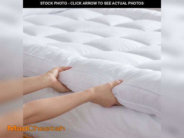 Lot 74-12849964 - BDEUS Extra Thick Mattress Topper, Cooling Mattress Pad Cover, Pillow Top Protector with 8-21 Inch D...