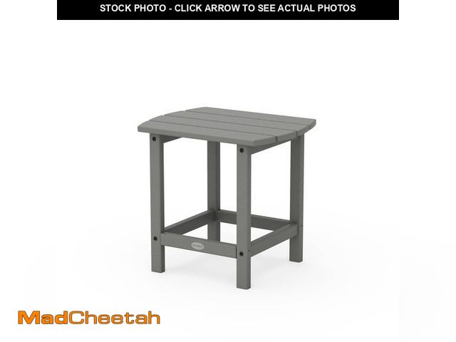 Lot 74-14242523 - POLYWOOD Seabrook 18 in. Side Table in Slate Grey - UNUSED