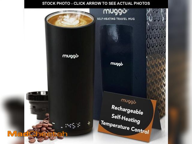 Lot 74-12310566 - Muggo 12 oz Self-Heating Coffee Mug with 3 Hour Battery Life, Tea, Coffee, &amp; Hot Beverage Warmer...