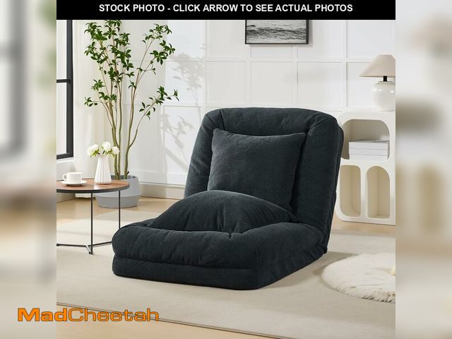 Lot 74-12544126 - Human Dog Bed for Adult, Comfy Lazy Sofa Bed with 2 Pillows &amp; 5 Adjustable Position, Chenille Up...