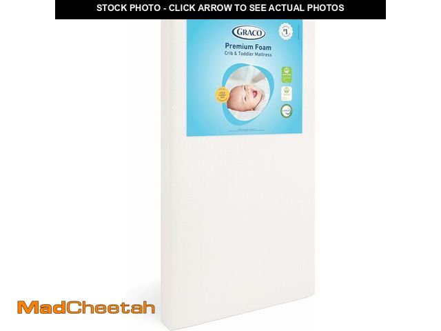 Lot 74-14068098 - Graco Premium Crib &amp; Toddler Mattress - GREENGUARD Gold Certified, Machine Washable Oeko-TEX Sta...