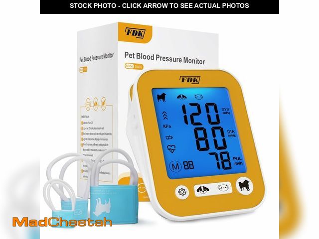 Lot 74-13576094 - Veterinary Blood Pressure Monitor for Pet Dog and Cat, Animal Automatic Digital BP Machine with Larg...