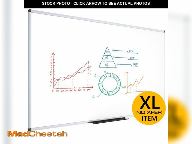 Lot 74-12785932 - VIZ-PRO Dry Erase Board/Magnetic Whiteboard, 72 x 48 Inches, Large Wall Mounted Board for School Off...