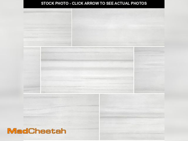 Lot 74-13783064 - Florida Tile Home Collection Milano Lasa White 12 in. x 24 in. Matte Porcelain Floor and Wall Tile (...