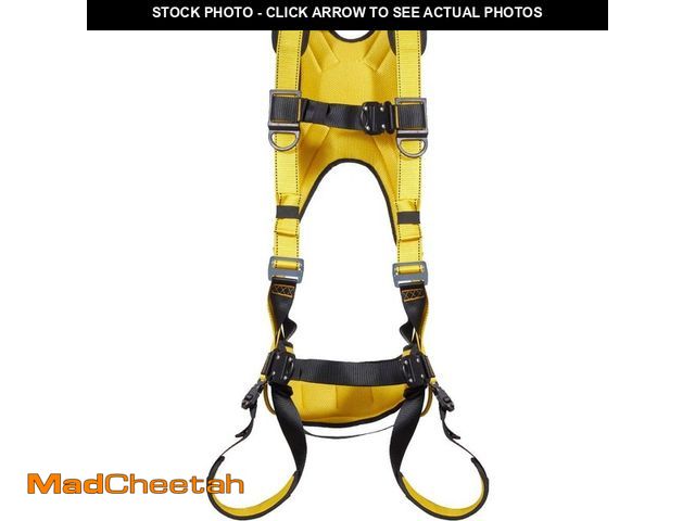 Lot 74-12746824 - VEVOR Safety Harness Full Body Harness Fall Protection with Side Rings and Dorsal D-Rings 340 lbs. M...
