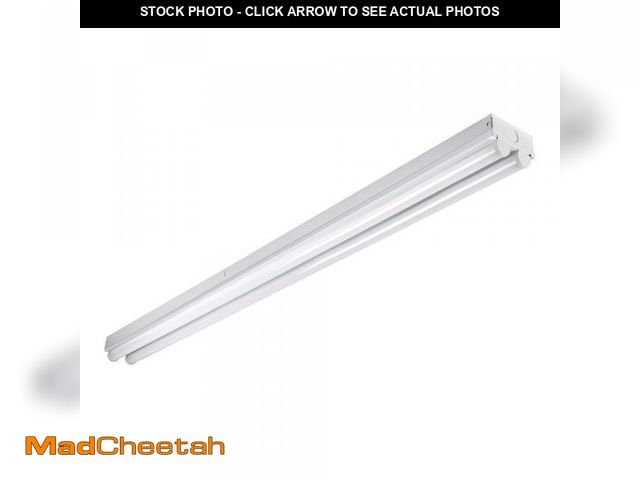 Lot 74-12408613 - Metalux 4 ft. 2-Light Linear White Integrated LED Ceiling Strip Light with 4200 Lumens, 4000K - UNUS...